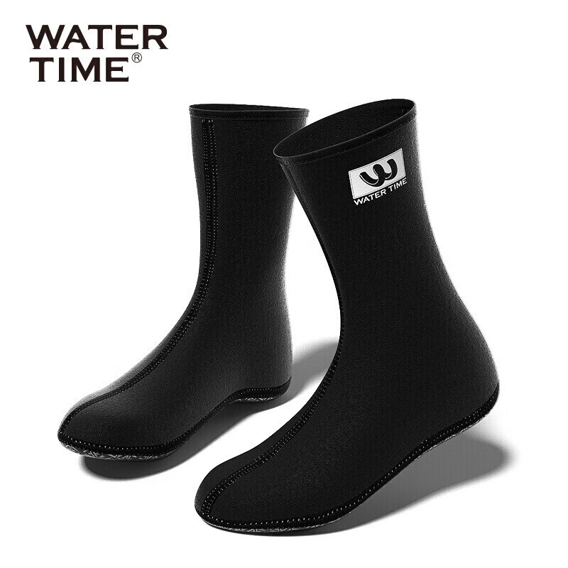 WATERTIME/水川 沙滩袜潜水袜子冬泳袜男女成人浮潜装备潜水装备 银灰色 XL