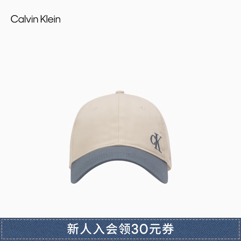 Calvin KleinJeans【520礼物】24春夏男女纯棉ck撞色拼接运动棒球帽40W1097