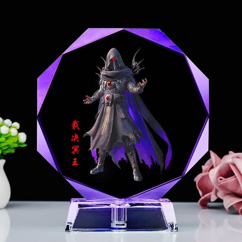 好沐音和平精英周边房间装饰品男孩水晶发光摆件小夜灯生日礼物礼品 q