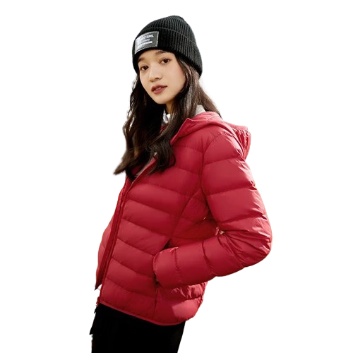 雅鹿 轻薄羽绒服 中国红【连帽】 69元(需领券)