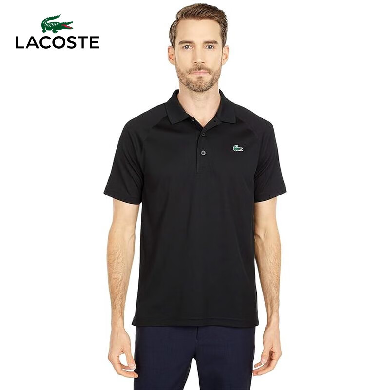鳄鱼(lacoste) 编辑精选 男士 运动t恤 polo衫 black 2
