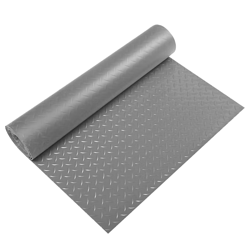 迪茵（DIYIN）入户门防滑地垫门垫厕所PVC防水脚垫 人字灰1.3mm厚1.2米宽1米长