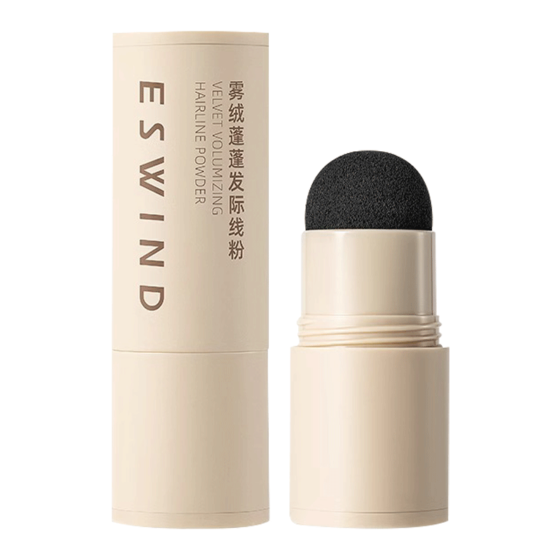 伊风（ESWIND）发际线粉头发纤维粉遮盖发缝填充阴影防水防汗显色持久自然黑3.8g