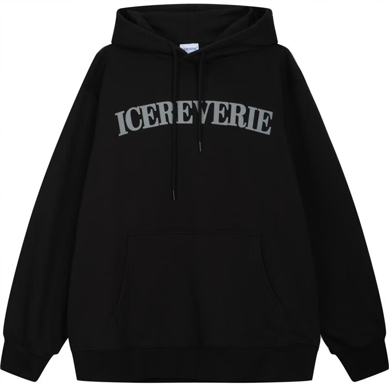 法鲁格icereverie国潮牌春秋款纯色基础简约宽松情侣连