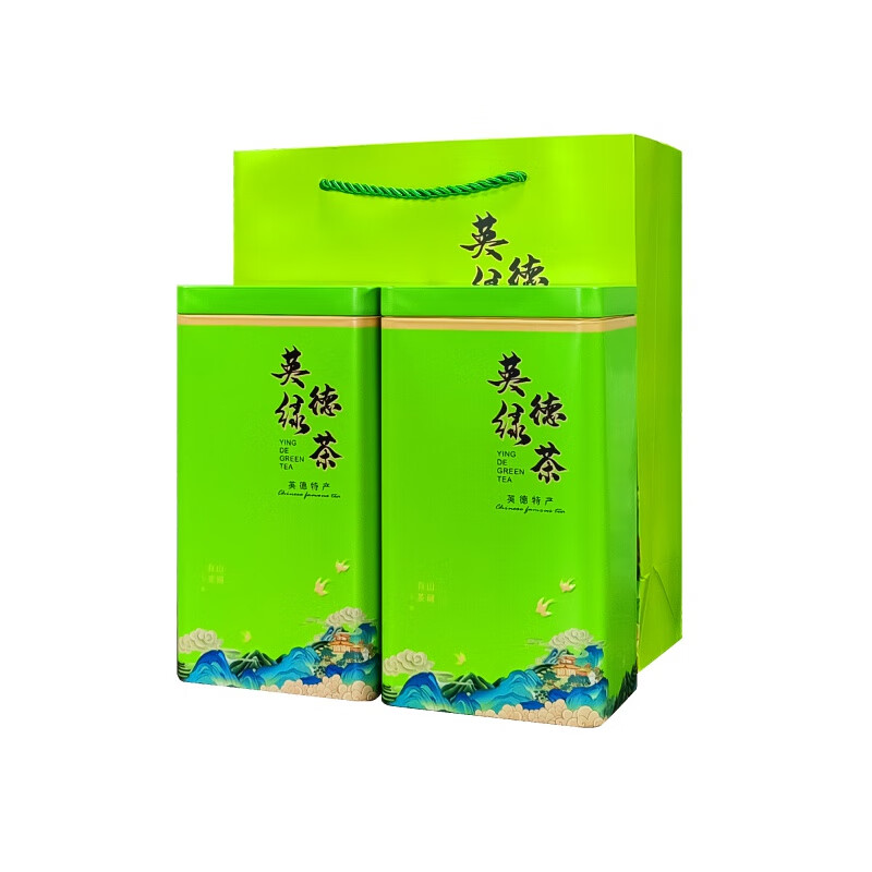 橙伯乐英德绿茶浓香型一级炒青茶叶400g散罐装新茶广东茶