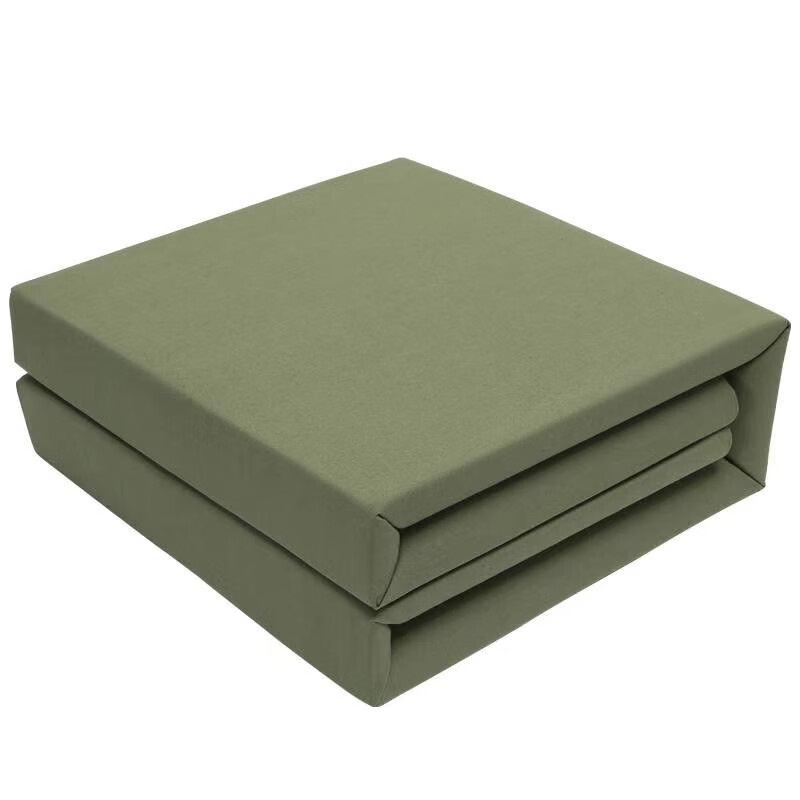 成型豆腐块单人被学生军训被子叠被子神器棉被宿舍单位被子 陆军绿