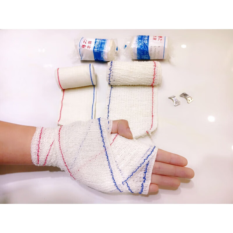 多规格高弹力绷带 80%全棉20%氨纶绷带培训运动护具皱纹弹性绷带 7.