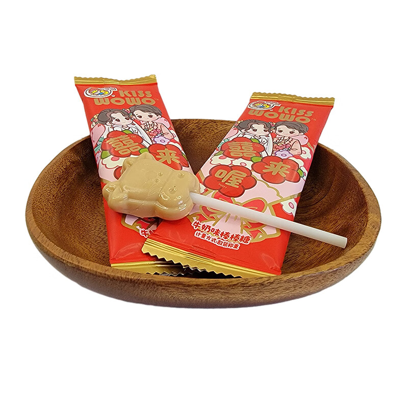 囍来喔牛奶棒棒糖500g(约45个)