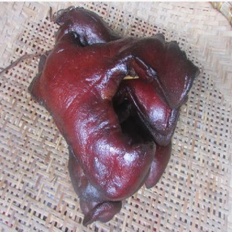 风鲜仓腊猪嘴巴冲嘴猪头肉 湖南腊肉 猪鼻子烟熏特产腊猪脸肉 邵阳特产 原味