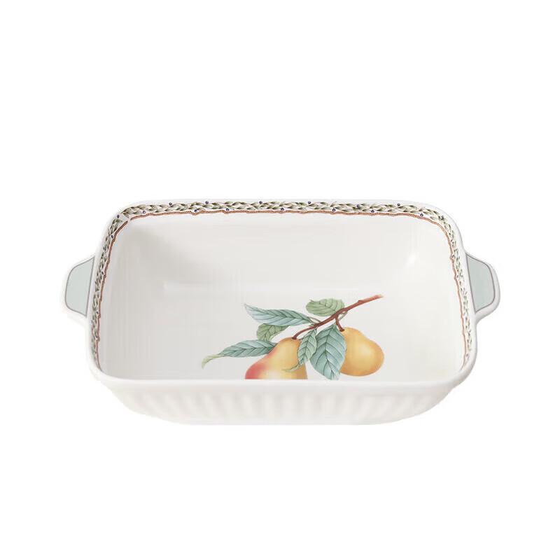 noritake则武orchardgarden日式家用双耳烤盘芝士焗饭盘子菜盘 长方形