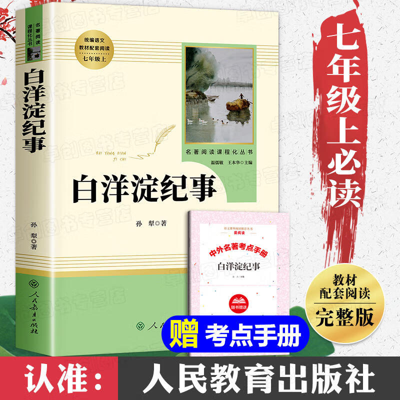 白洋淀纪事正版初中生必 读课外书人民教育出版社 中学生课外书籍初中
