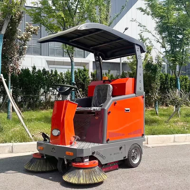 电动扫地车清扫小型小区工厂环卫吸尘道路喷雾多功能驾驶式扫地机 玫