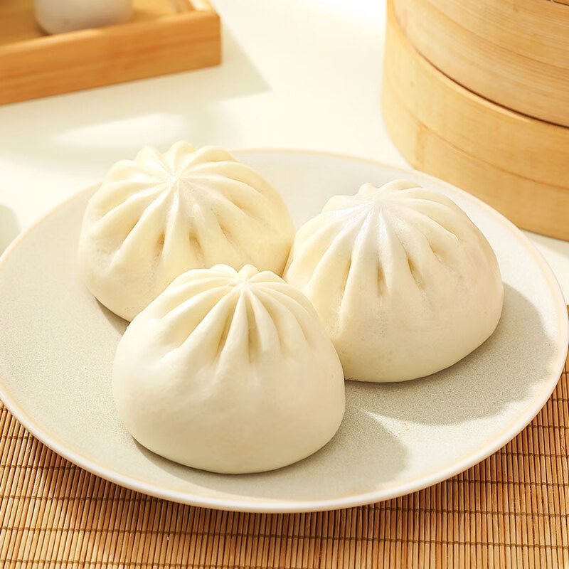 三全方便速食早餐包子早点半成品速冻包子 猪肉大包320g4只