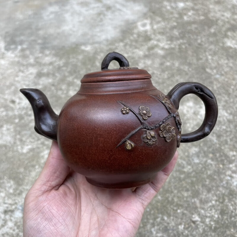 老壶赔钱处理宜兴紫砂壶名家纯手工顾景舟壶梅花 蒋蓉梅花报春350ml 0