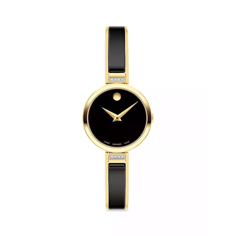 摩凡陀（Movado）瑞士手表Moda系列女表手鐲式鋼帶優(yōu)雅腕表石英表節日情人節禮物 0607716