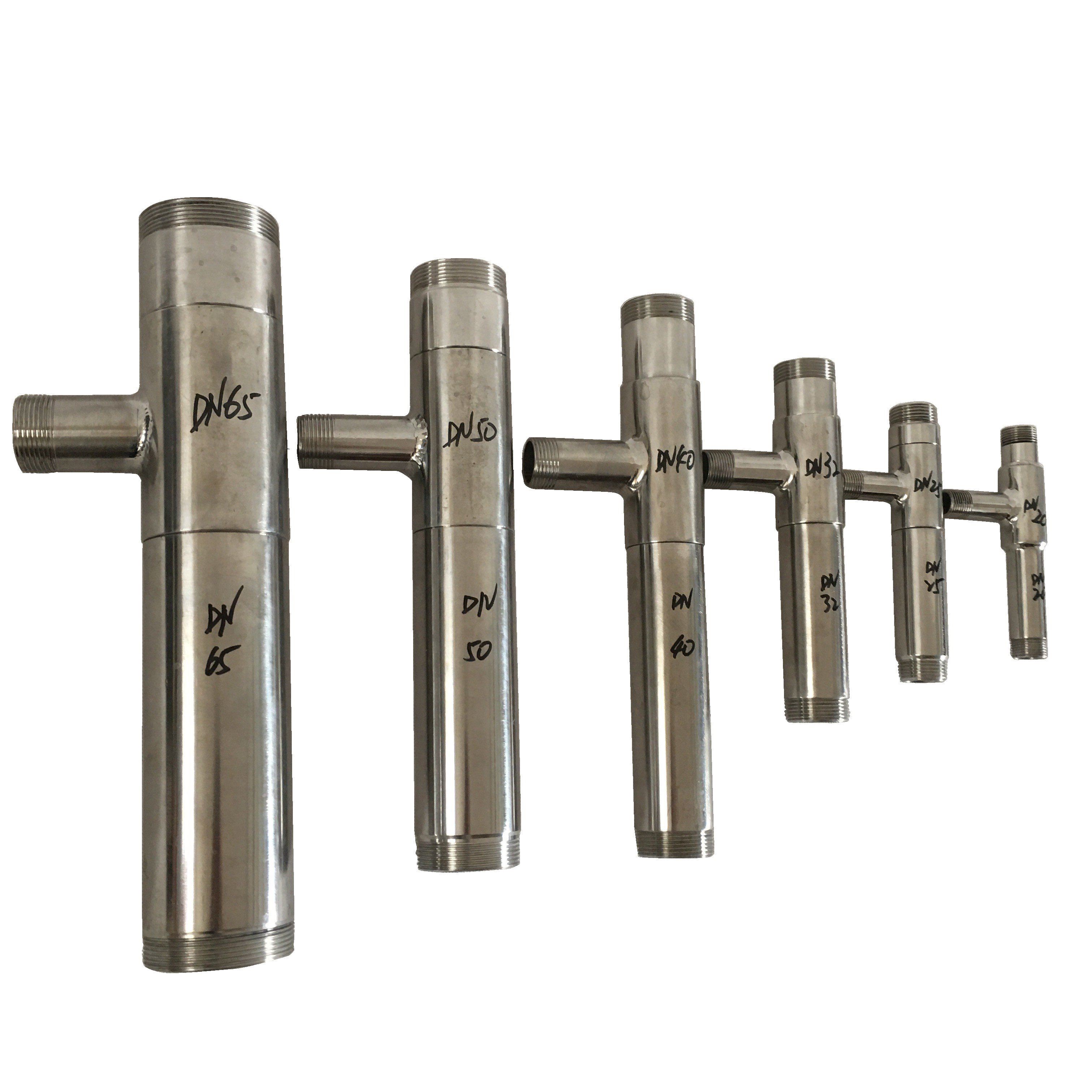 复邦定制不锈钢小水射器射流器文丘里管304/316l快装法兰式气水混合施