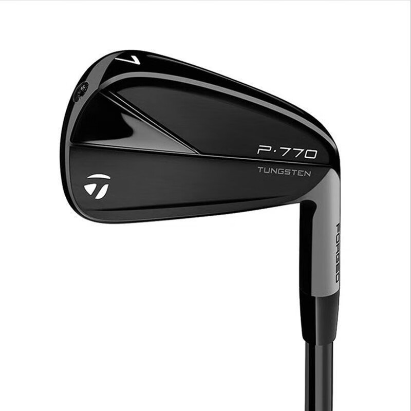 泰勒梅Taylormade高爾夫球桿第四代P770鐵桿組男士球桿半刀背高容錯遠距離銀色黑武士【尾貨】 黑色 鐵桿組單球頭【7個】