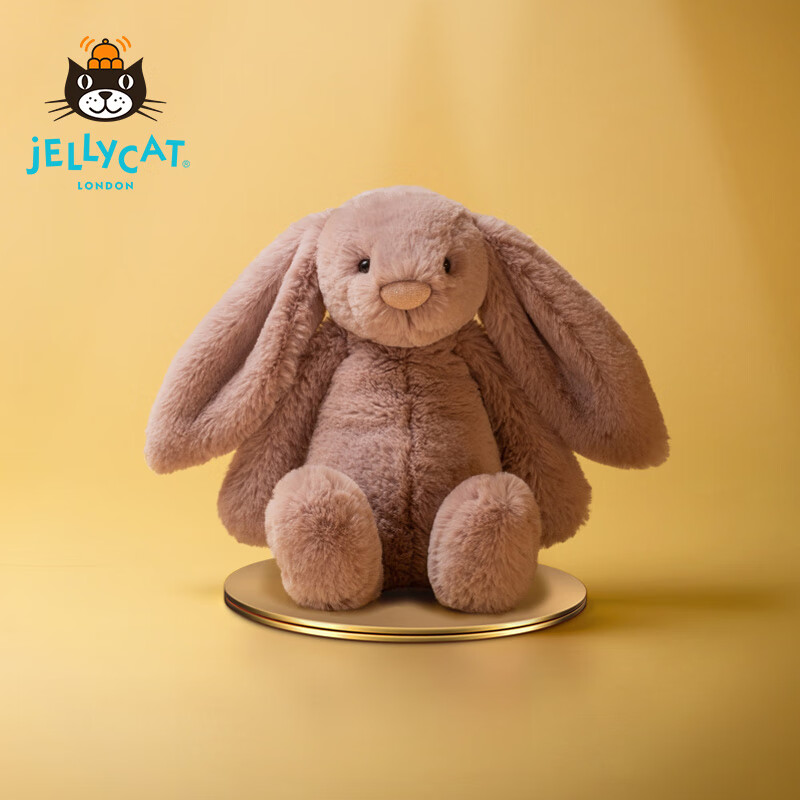 Jellycat英國致臻系列害羞維洛&羅莎邦尼兔毛絨玩具可愛兔子玩偶 粉紅色 害羞羅莎邦尼兔 31cm