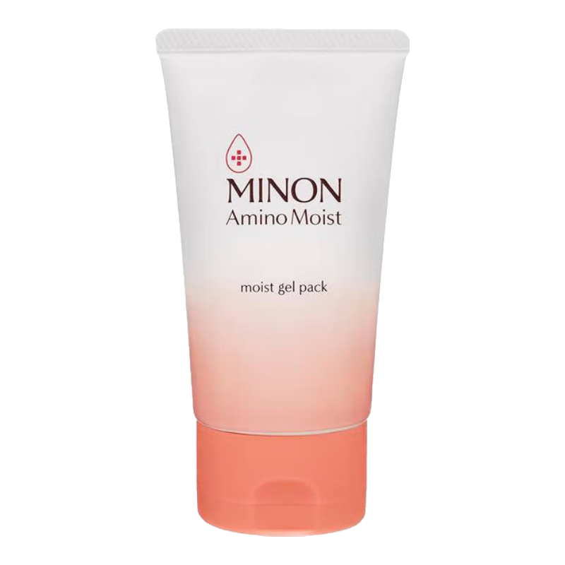 蜜濃（MINON）【日本直郵】minon蜜濃 氨基酸面膜 敏感肌膚可用滋潤保濕補水彈 晚安免洗啫喱面膜60g新舊隨機