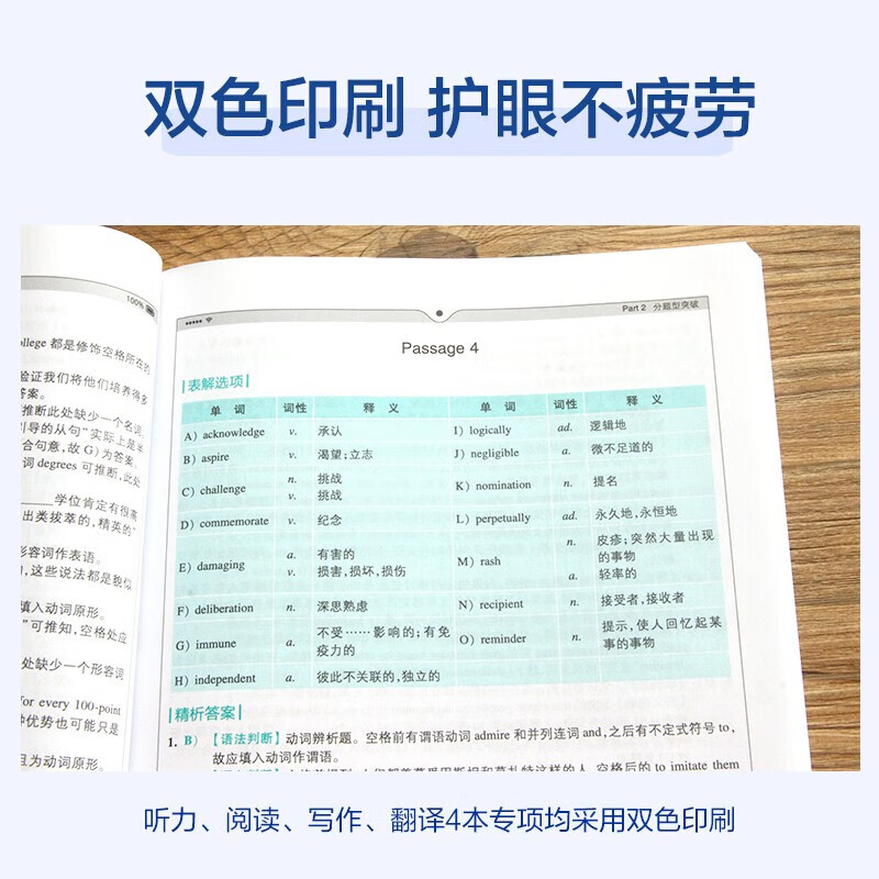 【含24.6月新试卷】星火英语六级真题备考2024年12月 大学英语CET6考试英语6级真题试卷 英语六级词汇阅读听力全套备考资料 六级专项全套