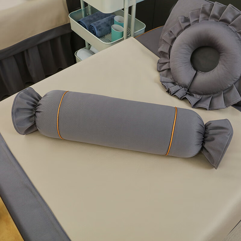 澳颜莱美容院长脚枕头 美容院长脚枕糖果枕足浴推拿腿枕头含芯枕美容