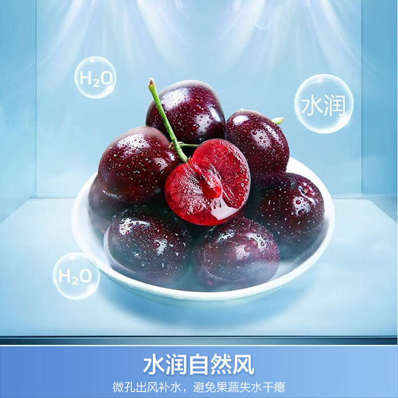 容声(Ronshen)501L十字对开双开门家用风冷无霜变频一级能效大容量嵌入式四开门电冰箱独立双系统离子净味超薄