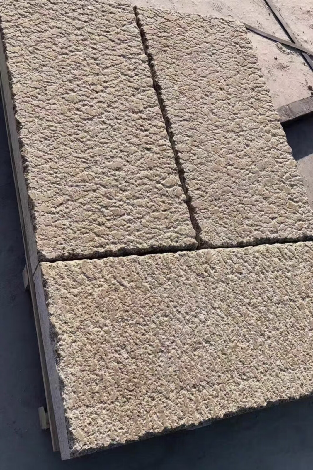 仁聚益花岗岩仿古做旧石板石条庭院别墅铺路踏步台阶石天然复古石板