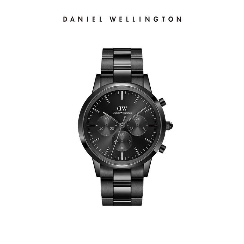 丹尼尔惠灵顿(danielwellington)【新品】dw手表男士 iconic三眼计时
