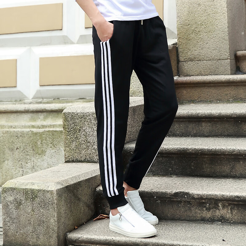 虎迹2024年春秋棉质长裤《杭州直播款》福利款 黑色63款 185尺码（建议190斤左右）