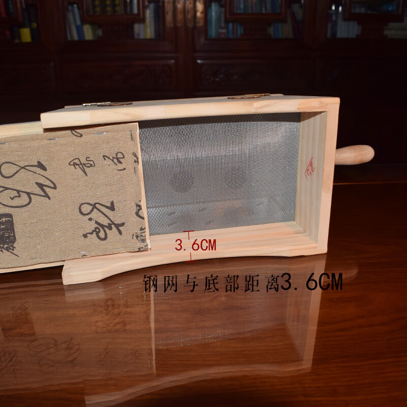 帝春堂六针实木隔姜灸盒无漆明火艾灸盒艾条艾柱盒艾绒盒隔姜灸悬灸盒 六针全实木隔姜灸盒+艾柱一盒