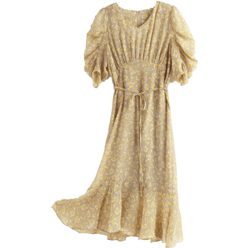 ���ޣ�PALUOPO������ȹ�����г���a��ȹ�ļ������黨��Ƹ�������Ů��԰��ȹ�� �ռл� S (155/80A) 143.1Ԫ