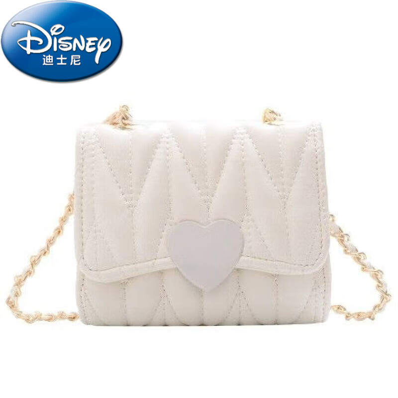 迪士尼（Disney）新款手提儿童包包小孩包小女孩公主包包女童迷你时尚可爱斜挎包潮 白色_包包