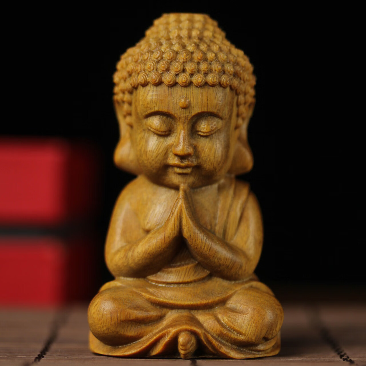 宝宝佛释迦牟尼摆件小如来佛祖文玩工艺品手把件家居 绿檀宝宝佛摆件