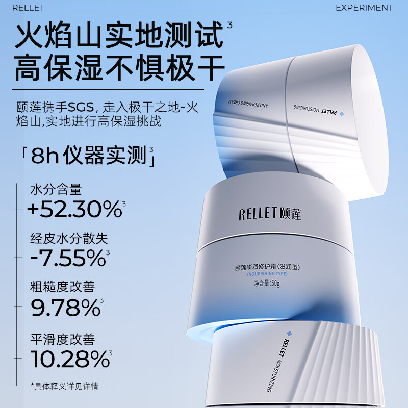 颐莲【全新升级】嘭嘭面霜pro50g 玻尿酸补水保湿 滋润型