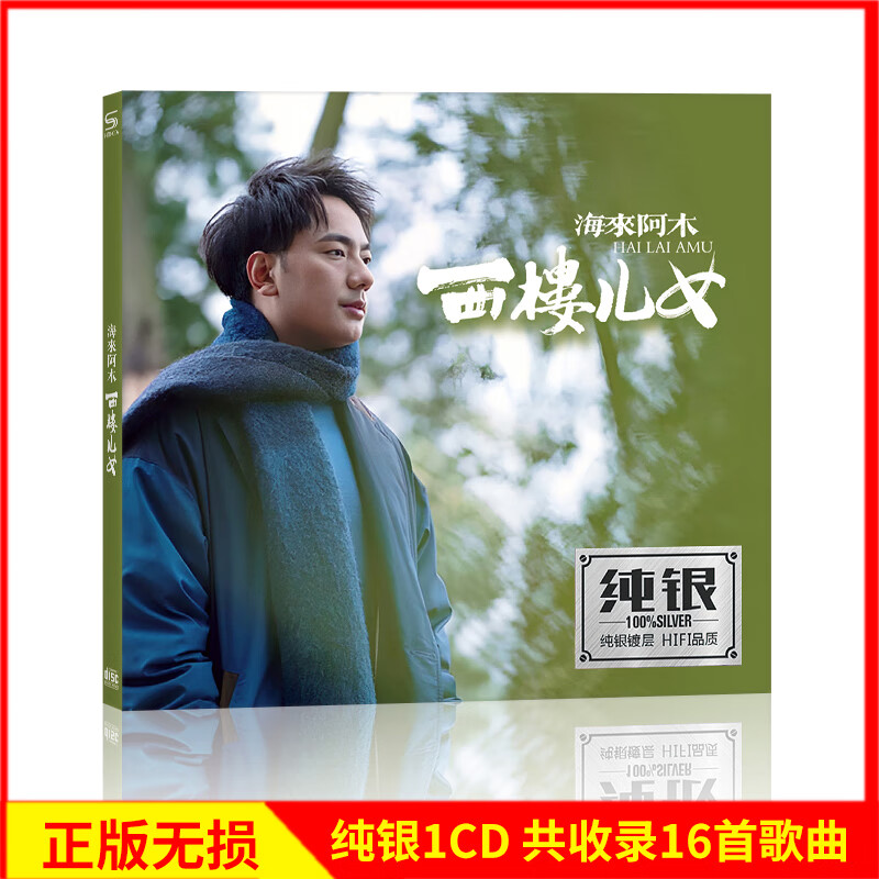 西楼儿女 精选新歌流行歌曲 汽车载cd碟片高品质无损音乐光盘 1cd纯银
