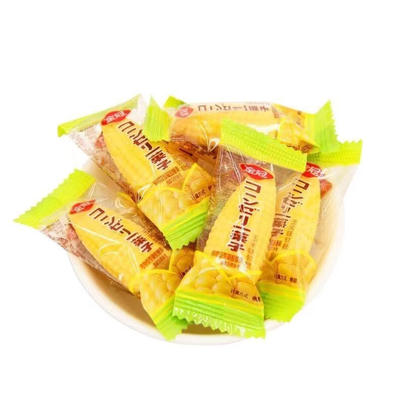 金冠玉米味軟糖水果糖糖果零食批發(fā)喜糖散裝結(jié)婚年貨兒童休閑 金冠玉米糖【1斤】約40顆