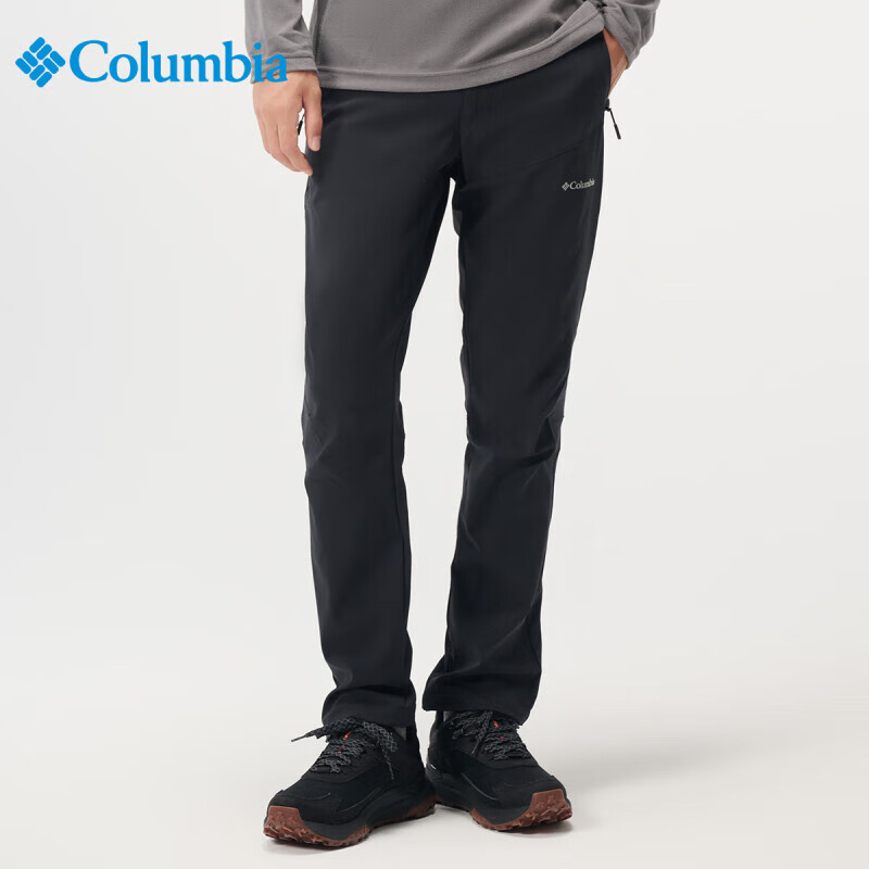 Columbia哥伦比亚男裤25新品户外运动轻薄拒水松紧腰冲锋裤休闲长裤AE1200 010 L