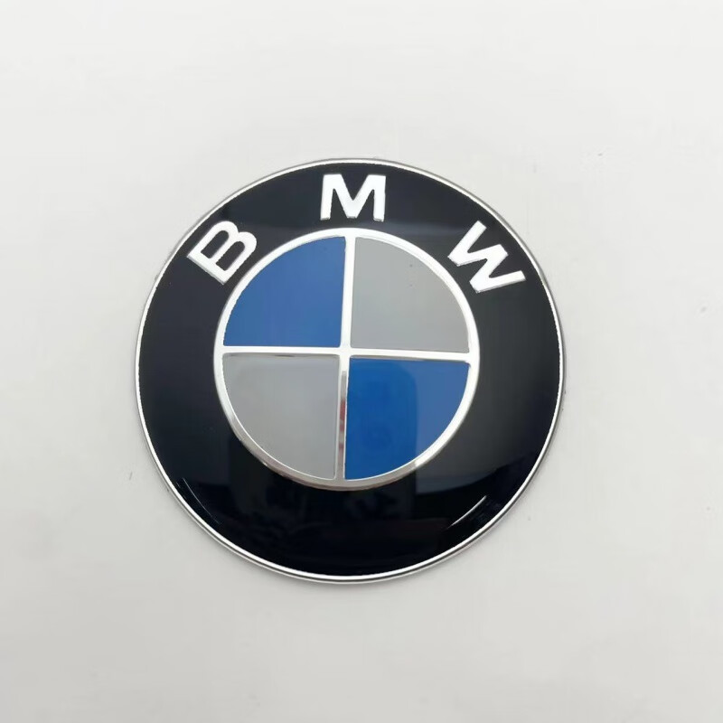 维诺亚适用宝马雷霆限量黑白车标改装饰5系3系x1x3x5前后方向盘标志贴