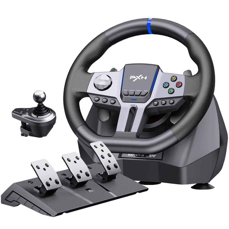 莱仕达（PXN）V9gen2赛车游戏方向盘电脑PC欧卡2驾驶模拟器神力科莎PS3/PS4/Xbox游戏机尘埃地平线5 V9 GEN2套装+A9支架+手刹+Z D1