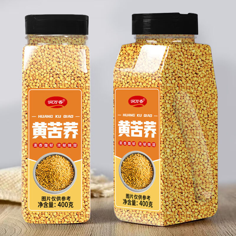協(xié)穆黃苦蕎蕎麥茶飯店同款方便沖泡濃厚麥香風(fēng)味代用花草茶 黃苦蕎[400g*1瓶]品質(zhì)嚴(yán)選