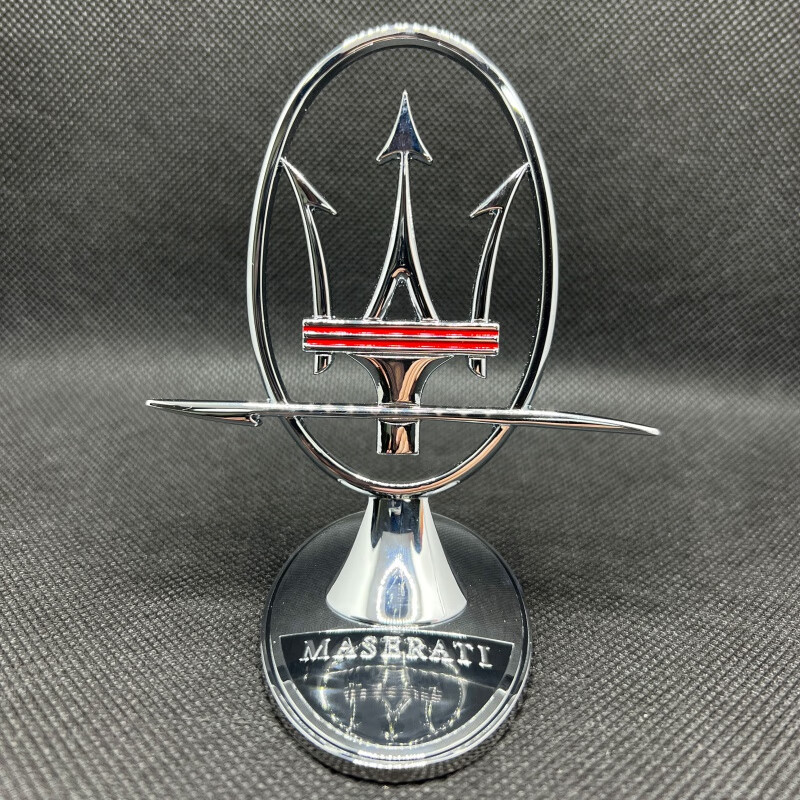 奢邦适用于玛莎拉蒂立标适用maserati总裁吉博力ghibligt前车标机盖改