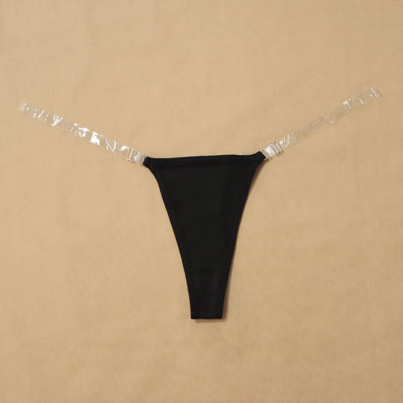 京蝌蝌一片式女士内裤2024新性感隐形欧美风无腰内裤u型比基尼超小