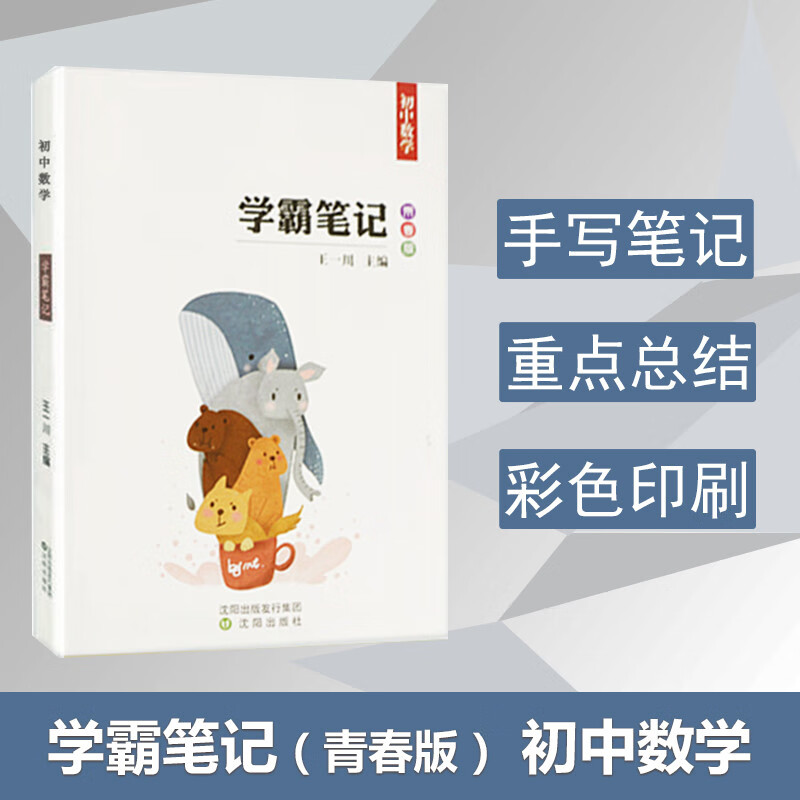 正版 王一川 2021初中学霸笔记 初中数学初一初二初三 七八九年级辅导