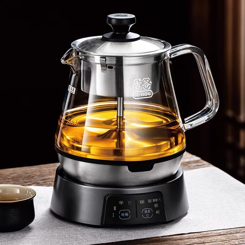 hywlkj吉谷煮茶器ta007ta006养生壶高硼硅玻璃蒸茶器喷淋家用便捷耐用