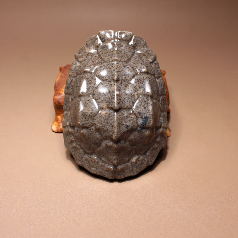 随峰和田玉精品特色放细腻青海料桂花糕龟壳手把件小摆件n3