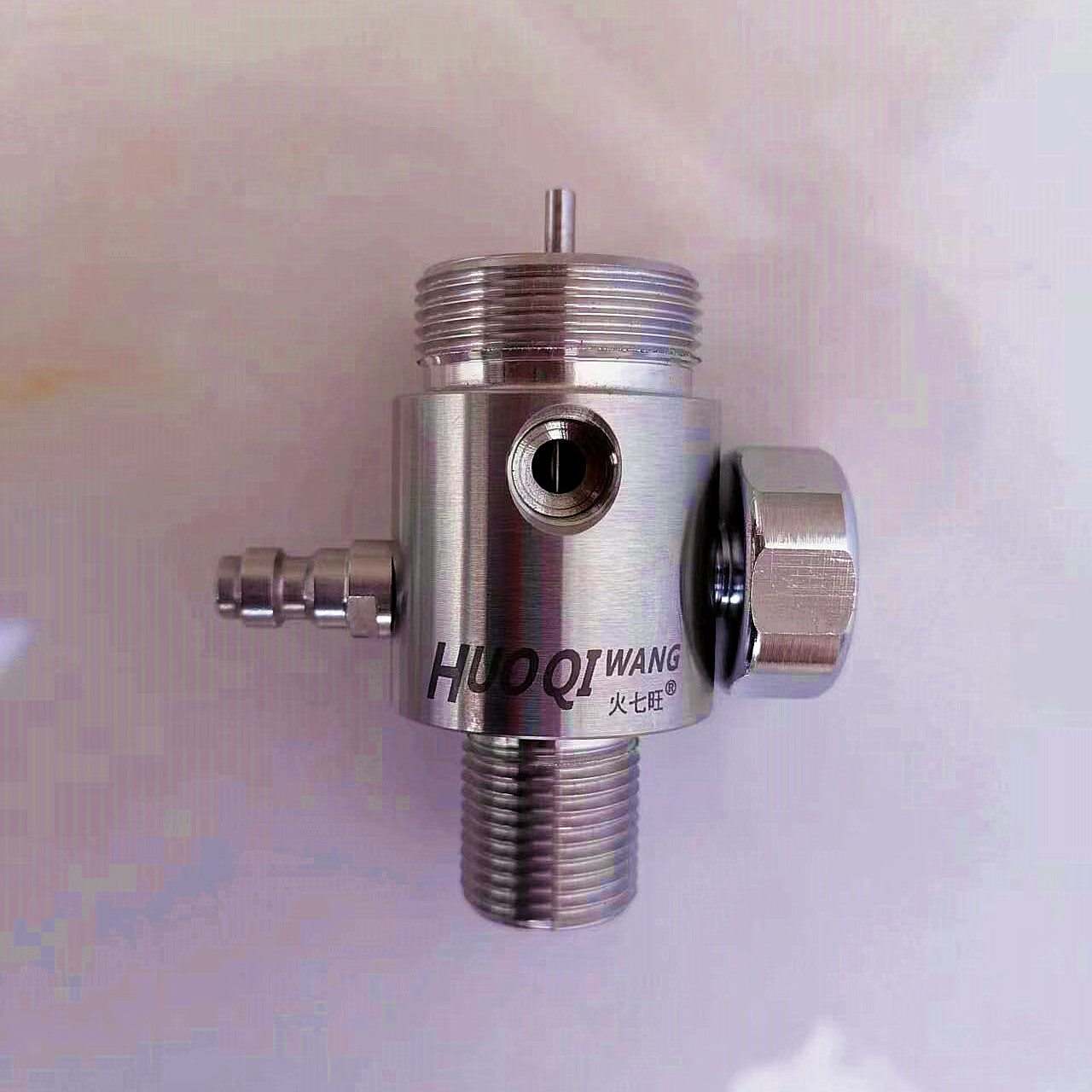 304不锈钢针直喷阀非内调恒压一体阀减震型材气瓶阀30兆帕高压 上累纹