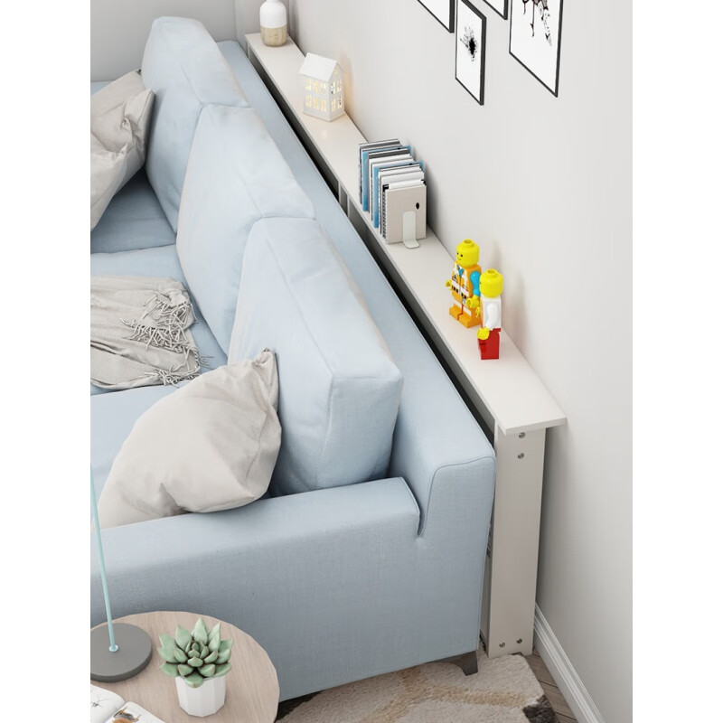 诗亭居沙发后置物架床头置物架木灵子沙发后窄长条子靠墙落地木床头