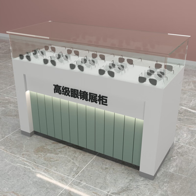 眼镜店展示柜 眼镜柜太阳眼镜店展示柜靠墙烤漆简约陈列柜中岛柜 前