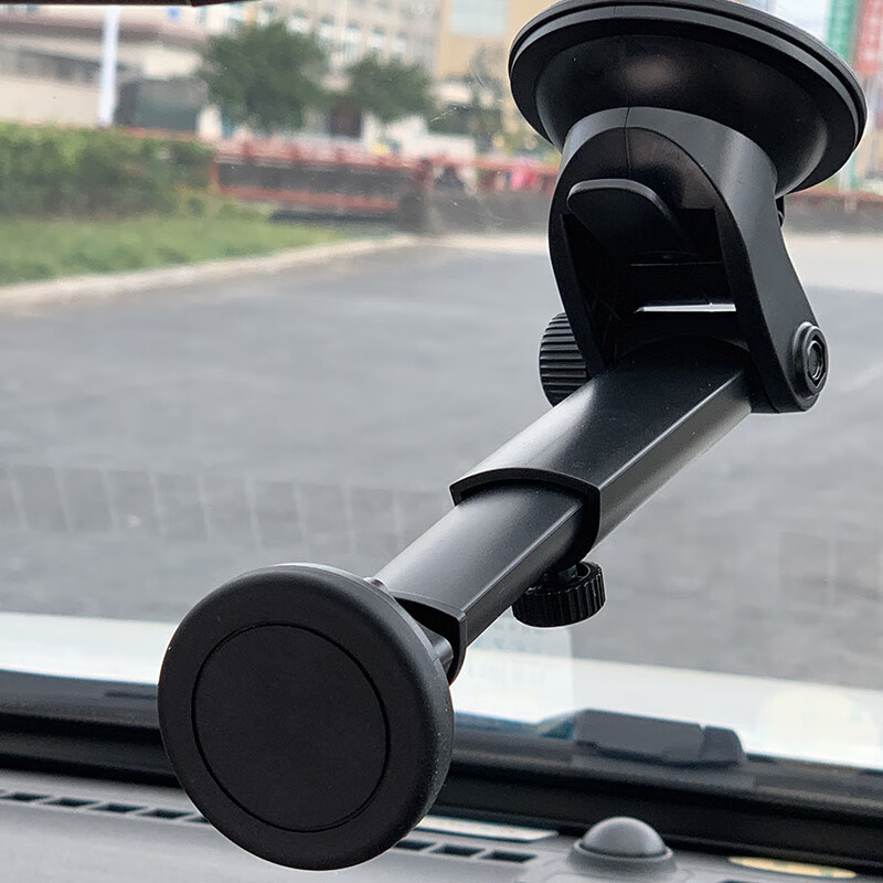 小老头前挡硅胶吸盘式车载手机支架汽车内用磁性磁力架子导航支驾强磁