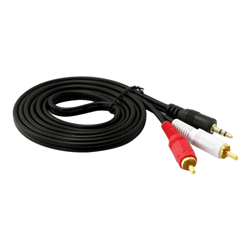 eKL 3.5mmһ�ֶ���Ƶ��10�� ���Թ� 3.5��Ƶת2RCA˫����ͷ �ֻ����Ե������칦��ת����